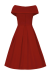 Swing Dress, BEVERLY Red (952)