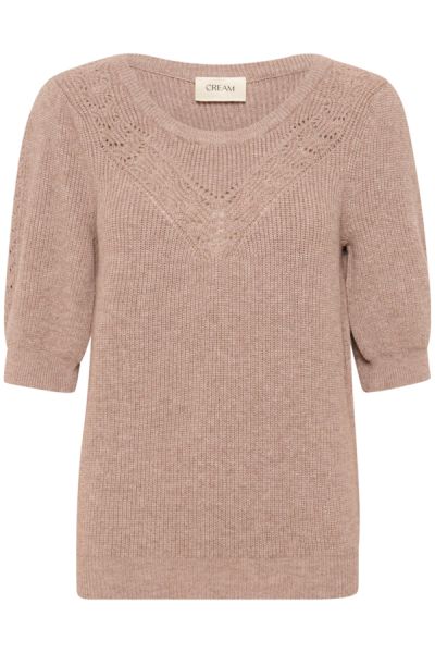 Knitted Top, DELA Light Brown
