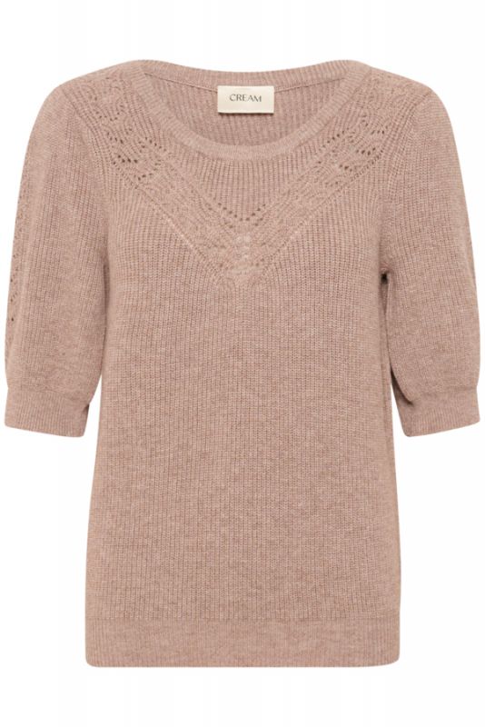Knitted Top, DELA Light Brown