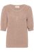 Knitted Top, DELA Light Brown