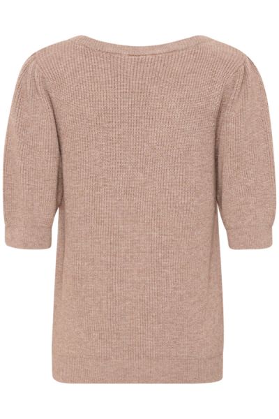 Knitted Top, DELA Light Brown