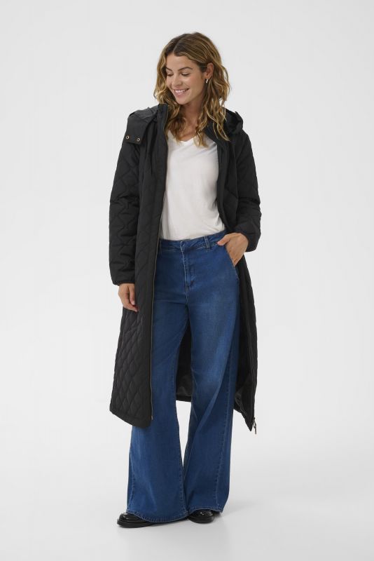Coat, ARWEN Hood Black Long
