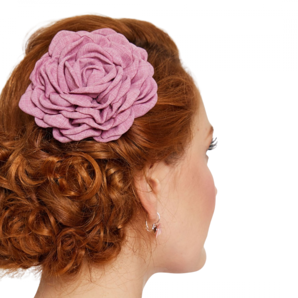 Brooch/Hair Flower, ROSE Lilac