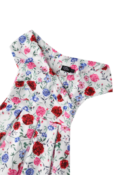 Swing Dress, BEVERLY Roses (952)