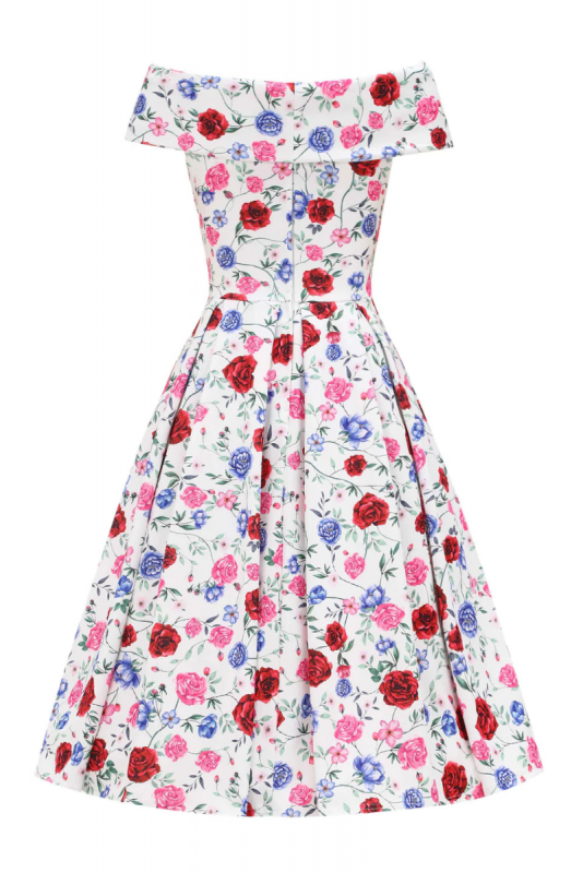 Swing Dress, BEVERLY Roses (952)