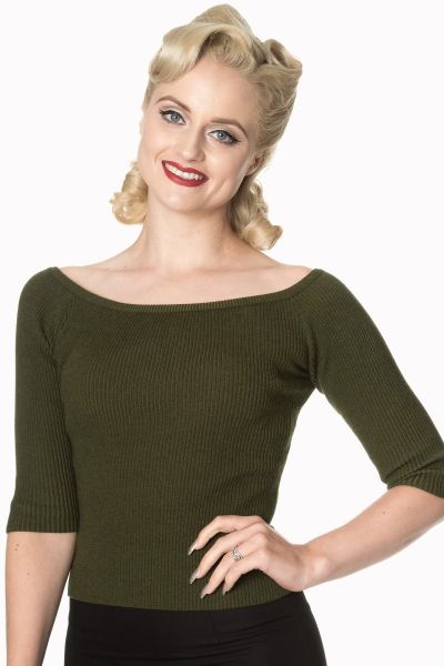 Knit Top, WICKEDLY WONDERFUL Olive (1113)