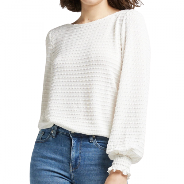 Knitted Top, ROMANCE Ivory