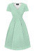 Swing Dress, LYRA Mint Polkadot