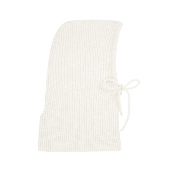 Knitted Hood, Ivory