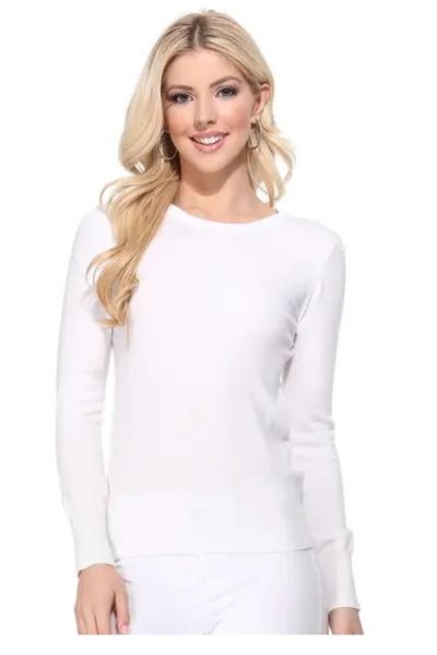 Knitted Top, MAK Basic Knit White