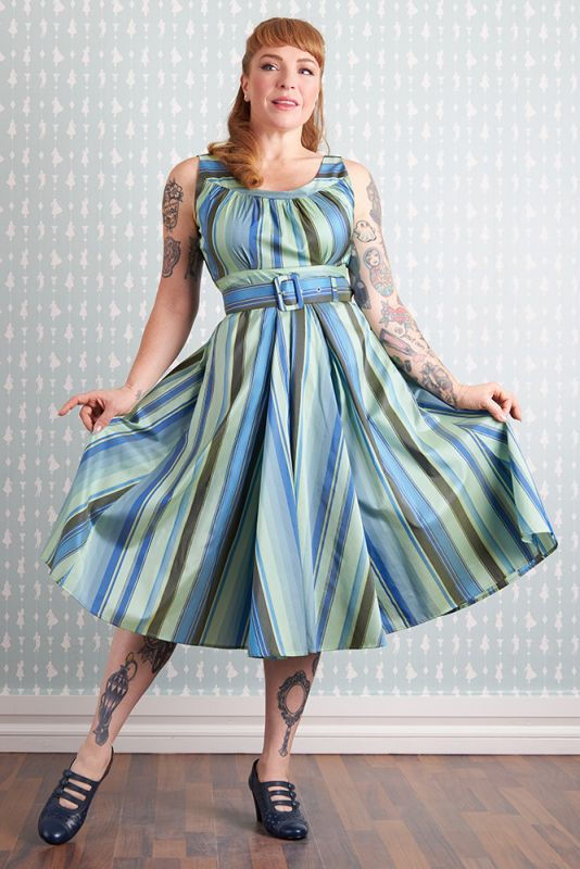 Swing Dress, Miss Candyfloss LACEY-AZURE (1542)