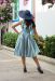 Swing Dress, Miss Candyfloss LACEY-AZURE (1542)