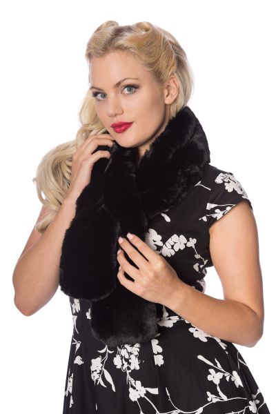 Scarf, FUR Black (45023)