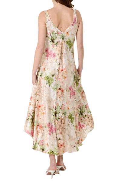 Maxi Dress, SILKY FLORAL Beige