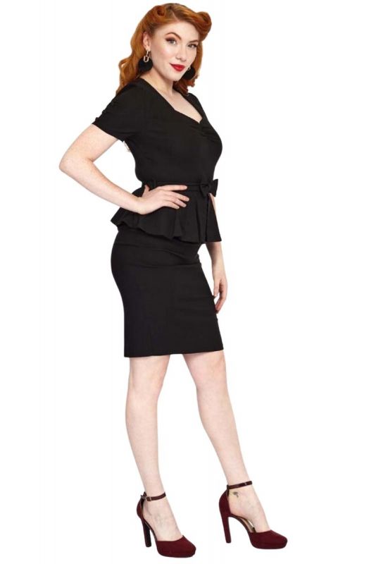 Pencil Dress, PEPLUM BOW (9703)