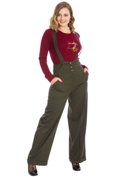 Trousers, HER FAVOURITES Vintage Green (31111)