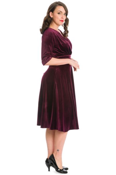 Swing Dress, DATE NIGHT Burgundy (16557)