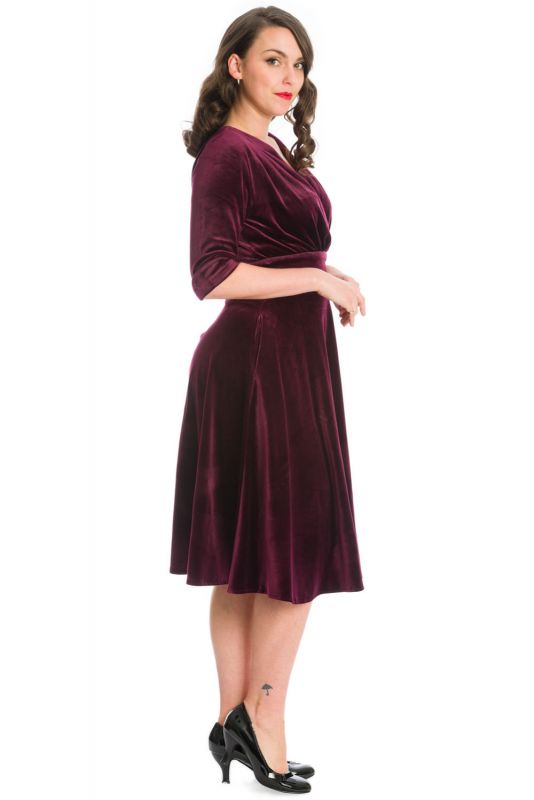 Swing Dress, DATE NIGHT Burgundy (16557)