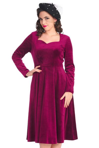 Swing Dress, ROYAL SWING Burgundy (16734)