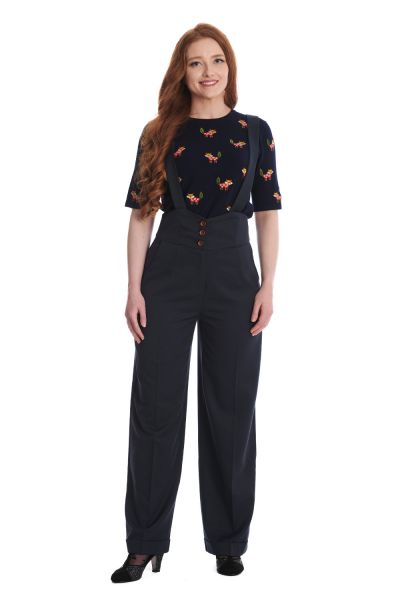 Trousers, HER FAVOURITES Navy (31111)