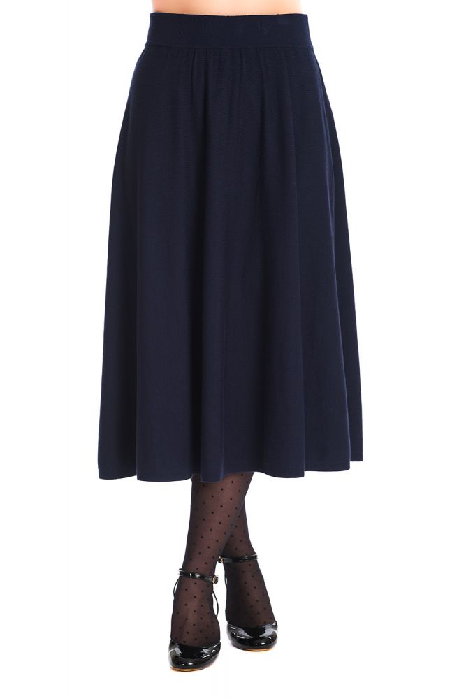 Navy blue deals knit skirt
