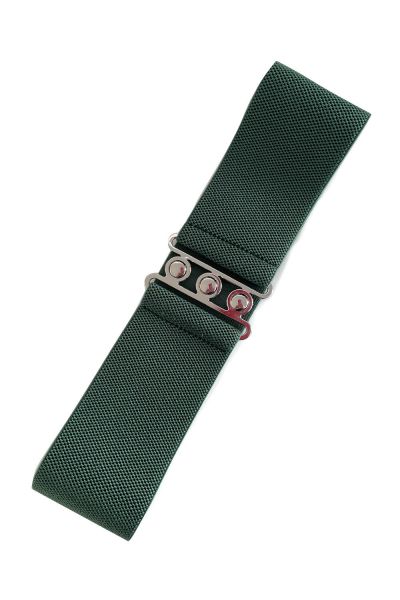 Belt, Vintage Stretch Pine Green