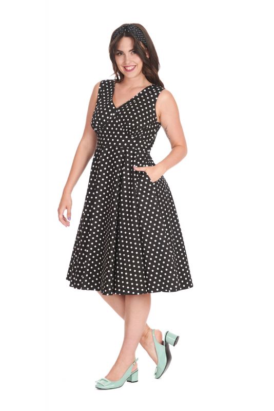 Swing Dress, SUMMER OF SPOTS Black (16931)