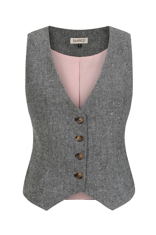 Vest, SELA Herringbone (64011)