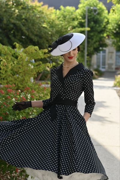 Swing Dress, CORA POLKADOT (835)