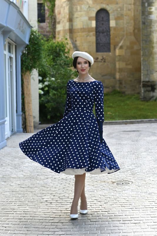 Swing Dress, BLAKELY POLKADOT (839)
