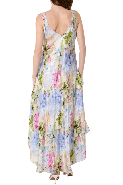 Maxi Dress, SILKY FLORAL Blue