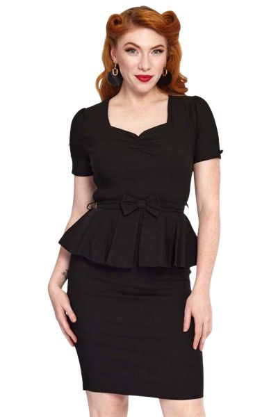 Pencil Dress, PEPLUM BOW (9703)