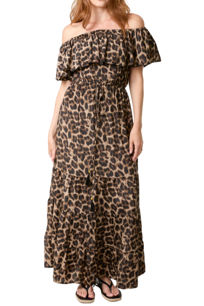 Maxi Dress, BARDOT Leopard