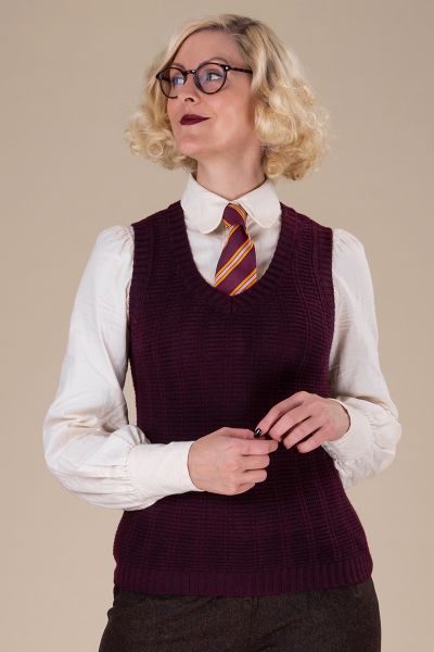 EMMY The Best Sweater Vest Plum