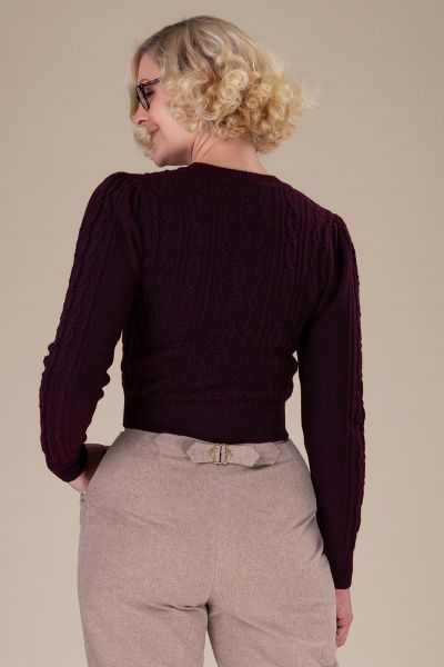 EMMY Cardigan, Ice Skater Plum