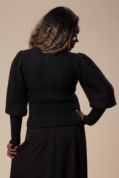EMMY Cardigan, The Edwardian Cycling Cardi Black