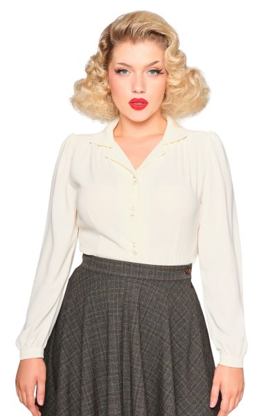 Blouse, PEPPER 40s Ivory