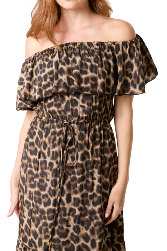 Maxi Dress, BARDOT Leopard