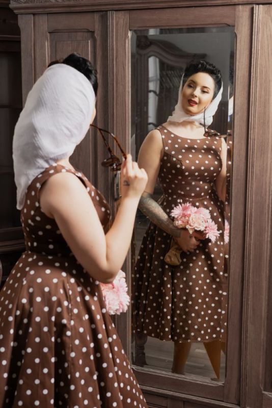 Swing Dress, HR Cindy Choco (4322)