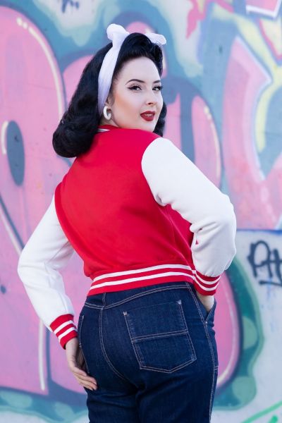 Baseball Jacket, Red