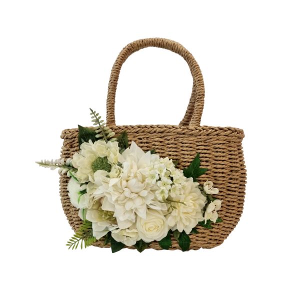 Bag, FLOWER Ivory Midi