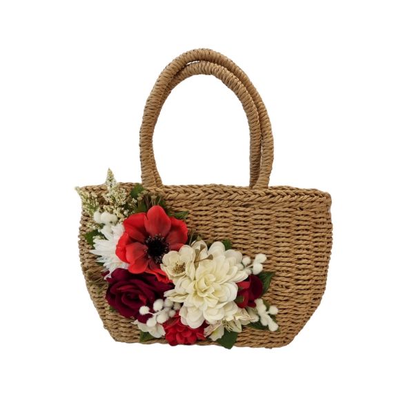 Bag, FLOWER Red&White Midi