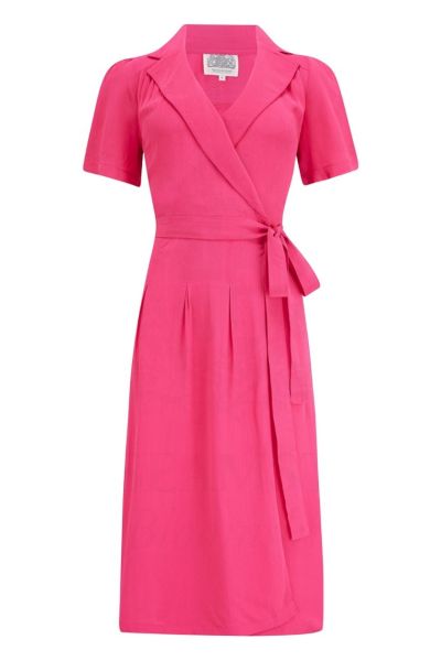 Dress, SEAMSTRESS OF BLOOMSBURY Peggy Wrap Rasberry
