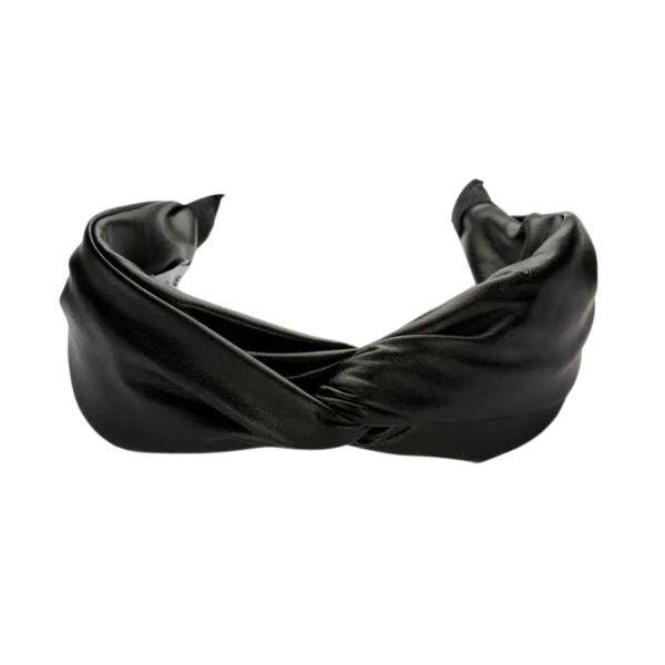 Hairband, DAISY TWISTED Faux Leather