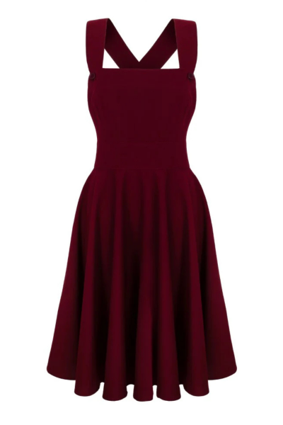 Pinafore Dress, PATTI Burgundy (40497) 