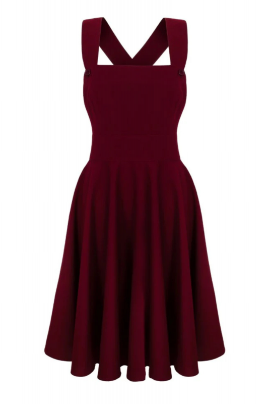 Pinafore Dress, PATTI Burgundy (40497) 