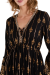 Mekko, GOLD FLORAL Musta Midi