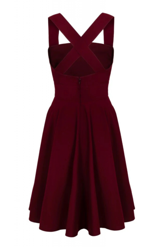 Pinafore Dress, PATTI Burgundy (40497) 