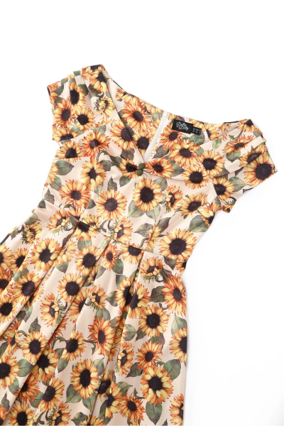 Swing Dress, LILY 50s Sunflower (873)
