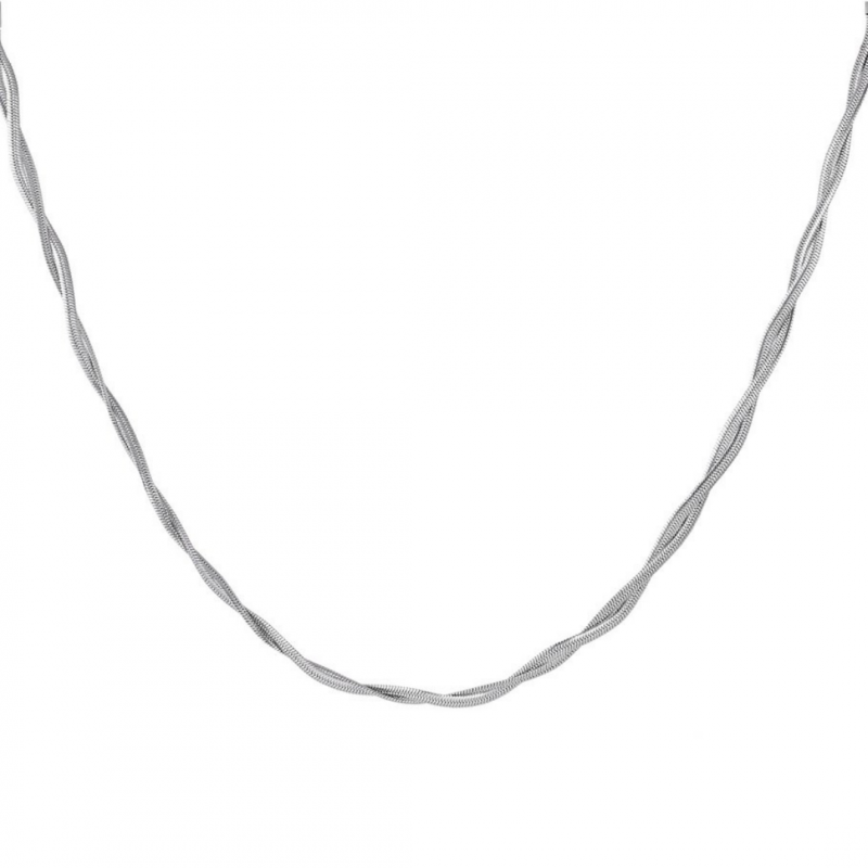Necklace, TWIST Silver